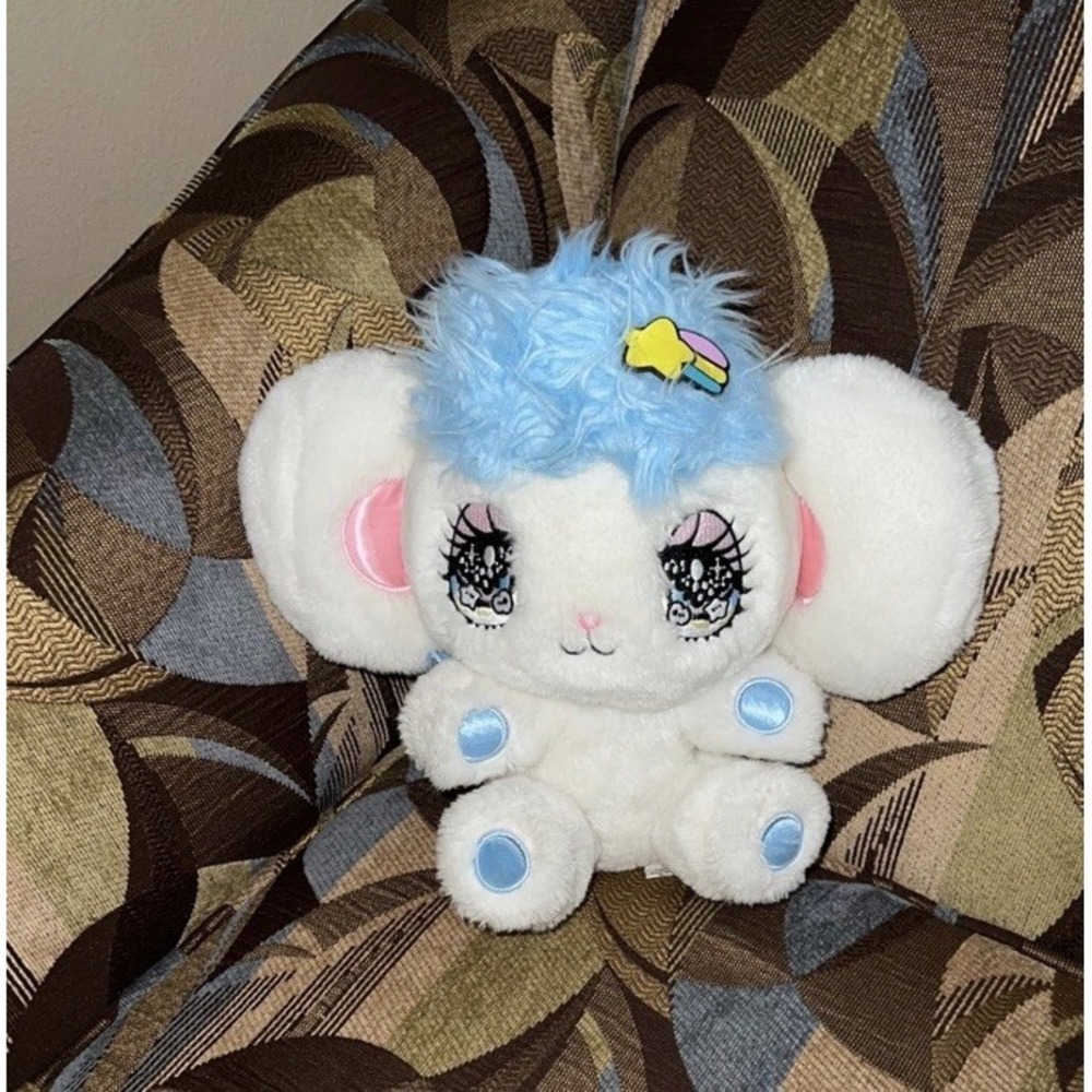 Peropero Sparkles Stuffed Plush Yurie Sekiya Blue hair Melo Toy pink tail